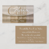 ブロンドの女性2の毛色のスタイルの名刺の陰 名刺 (正面/裏面)