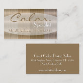 ブロンドの女性3の毛色のスタイルの名刺の陰 名刺 (正面/裏面)