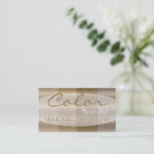 ブロンドの女性3の毛色のスタイルの名刺の陰 名刺 (スタンド正面)