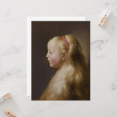 ブロンドの少女（ヤン・リヴェンス著） カード (正面/裏面インサイチュ)