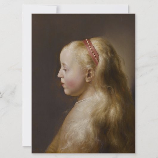 ブロンドの少女（ヤン・リヴェンス著） カード (正面)