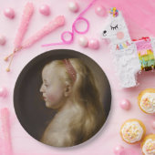 ブロンドの少女(ヤン・リヴェンス著) ペーパープレート (パーティー)