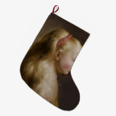 ブロンドの少女（ヤン・リヴェンス著） ラージクリスマスストッキング (正面 (吊り時))