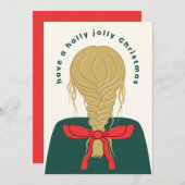 ブロンドの弓のクリスマス シーズンカード (正面/裏面)