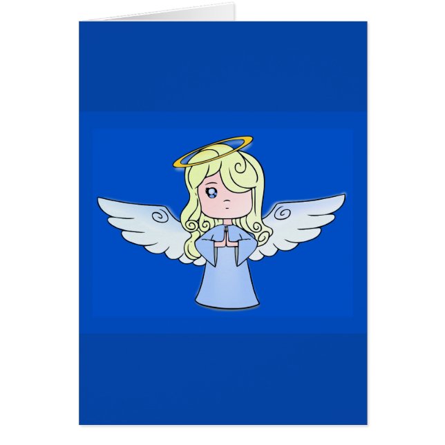 ブロンドの漫画の天使 (正面)