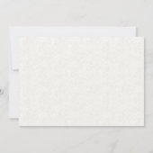 ブロンドの花嫁がドレスを着た結婚前のお祝い 招待状 (裏面)