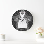 「ブロンドの若手」の時計 ラージ壁時計 (ホーム)