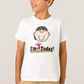 ブロンドの野球の第3誕生日 Tシャツ (正面)