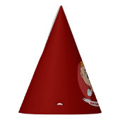 ブロンドの髪の漫画と可愛いクリスマスベビー パーティーハット (左)