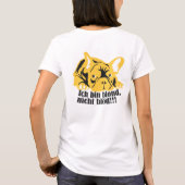 ブロンドは馬鹿じゃない! Tシャツ (裏面)