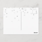 ブロンドアイリッシュダンサーウィンタークリスマスホリデーカード ポストカード (裏面)