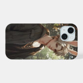 ブロンドアニメウサギ少年 iPhone 15ケース (裏面横)