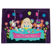 ブロンドアリス – ティーパーティーラージ抱き枕 ラージペーパーバッグ (正面)