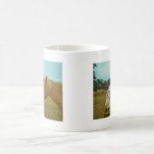 ブロンドイエローホース&イースターバニー コーヒーマグカップ (中央)