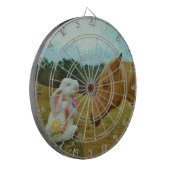 ブロンドイエローホース&イースターバニー ダーツボード (正面左)