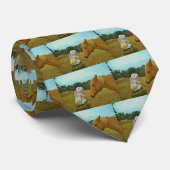 ブロンドイエローホース&イースターバニー ネクタイ (ロール)