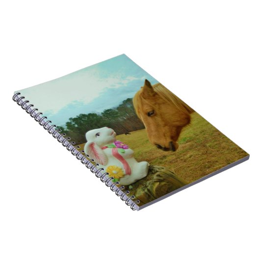 ブロンドイエローホース&イースターバニー ノートブック (右側)