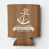 ブロンドウッドストライプズ白航海の艇いかり 缶クーラー (裏面)