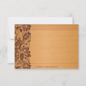 ブロンドウッド&ヴィンテージブラウンレースサンキューカード サンキューカード (正面)