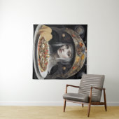 ブロンドウーマンオンプラネットタコスファンタジー タペストリー (インサイチュ(横))