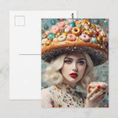 ブロンドウーマンオンプラネットドーナツファンタジー ポストカード (正面/裏面)