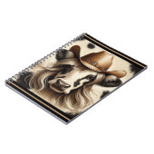 ブロンドカントリー牛おもしろい女 ノートブック (左側)