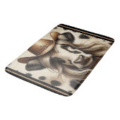 ブロンドカントリー牛おもしろい女 バスマット (アングル)