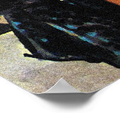 ブロンドガールインカジノレトロヴィンテージパルプカバーアート ポスター (角)