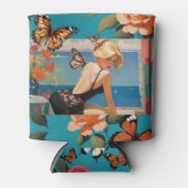 ブロンドガールズ（昆虫）オオカバマダラ、モナーク蝶フローラパラダイス 缶クーラー (正面)