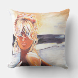 ブロンドガール付きスロークッションビーチ アウトドアクッション