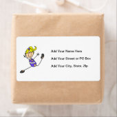 ブロンドガール体操選手 ラベル (インサイチュ)