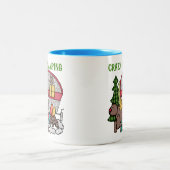 ブロンドガ熱狂するールフォーキャンプ ツートーンマグカップ (中央)