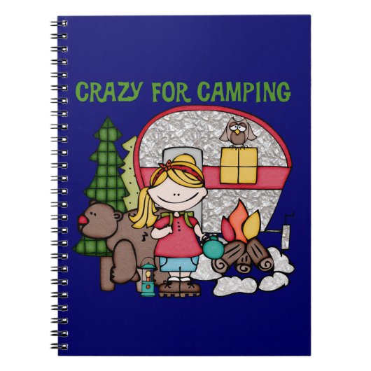 ブロンドガ熱狂するールフォーキャンプ ノートブック (正面)