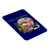 ブロンドガ熱狂するールフォーキャンプ マグネット (右側)