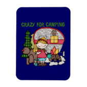 ブロンドガ熱狂するールフォーキャンプ マグネット (縦)