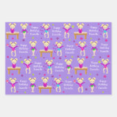 ブロンドギムナストラッピング紙シート ラッピングペーパーシート (正面3)