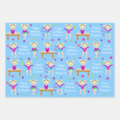 ブロンドギムナストラッピング紙シート ラッピングペーパーシート (正面)