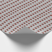 ブロンドコッカースパニエル犬ハート ラッピングペーパー (角)