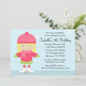 ブロンドコーカシオンアイススケートで滑る誕生会 招待状 (スタンド正面)