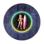 ブロンドサーファーティーンエージガール銀河系 カッティングボード (正面)