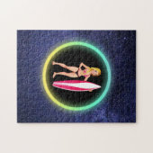 ブロンドサーファーティーンエージガール銀河系 ジグソーパズル (横)