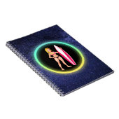 ブロンドサーファーティーンエージガール銀河系 ノートブック (右側)