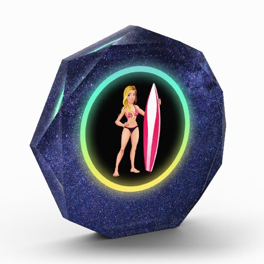 ブロンドサーファーティーンエージガール銀河系 フォトブロック (左)