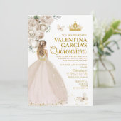 ブロンドシャンパンキンセアニラ15アノス金ゴールドクラウン 招待状 (スタンド正面)