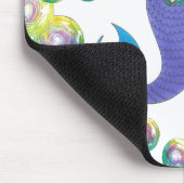 ブロンドスイミングマーメイドガールバブルズ海海 マウスパッド (コーナー)