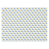 ブロンドスイミングマーメイドガールパープルテール海海 テーブルクロス (正面(横))