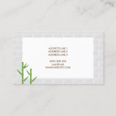 ブロンドスパウーマンイラストレーションデイスパサロン 名刺 (裏面)