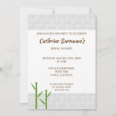 ブロンドスパガールイラスト スパデー ブライズシャワー 招待状 (裏面)