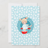 ブロンドスパパーティーガールズ誕生日招待状 招待状 (裏面)