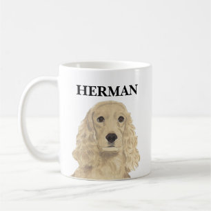 ブロンドタンパーソナライズされたゴールデンコッカースパニエル犬 コーヒーマグカップ